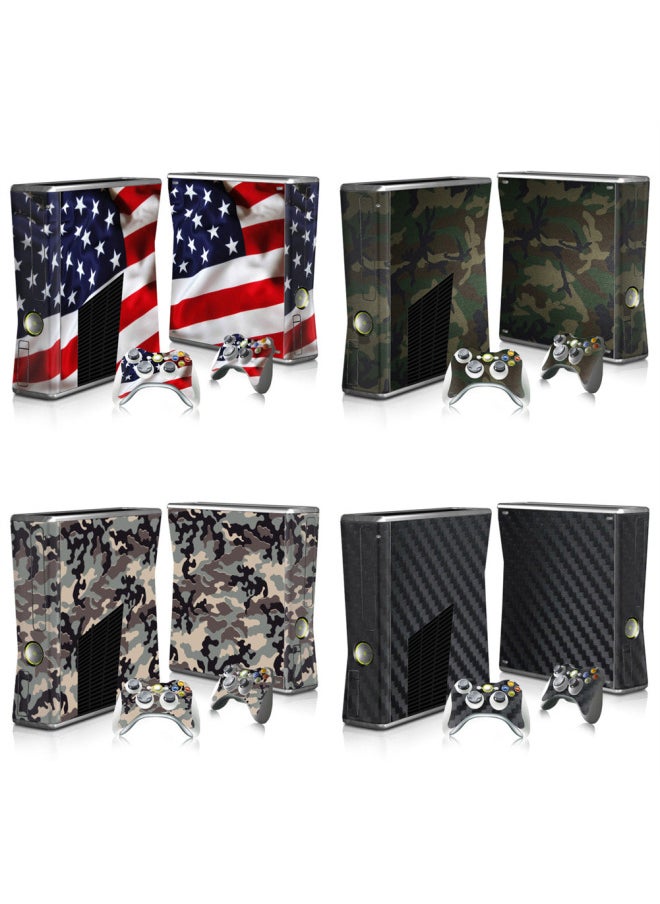 XBOX360 Slim Sticker 360 Thin Machine Cartoon Film Handle Sticker Protective Film Flag Camouflage Sticker-Color:TN-XBOX360 SLIM-0050