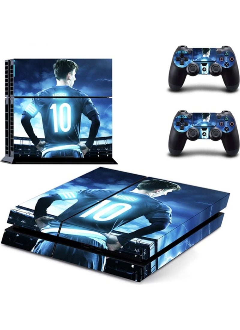 Kt Decoration Lionel Messi Playstation 4 Fat Case Sticker Covering
