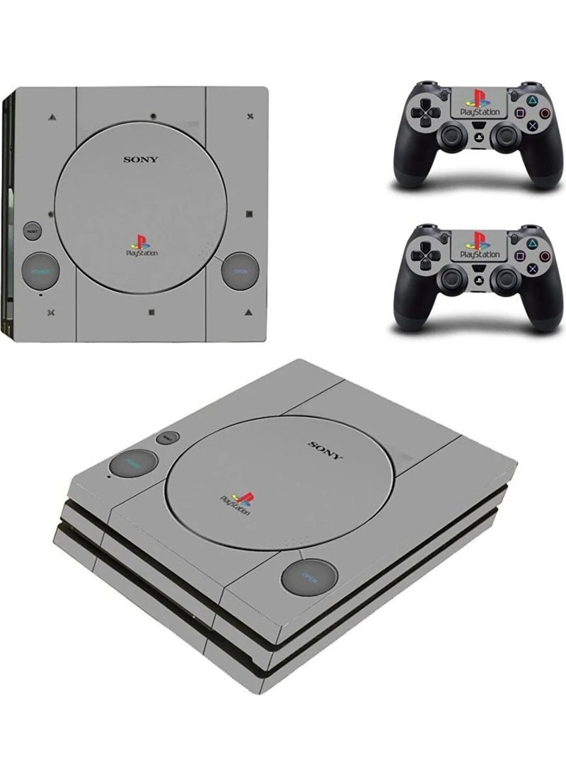 Playstation 1 Logo Ps 4 Pro Full Sticker Covering