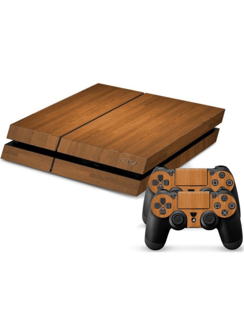 Kt Decoration Playstation 4 Fat Modern Wooden Sticker Covering