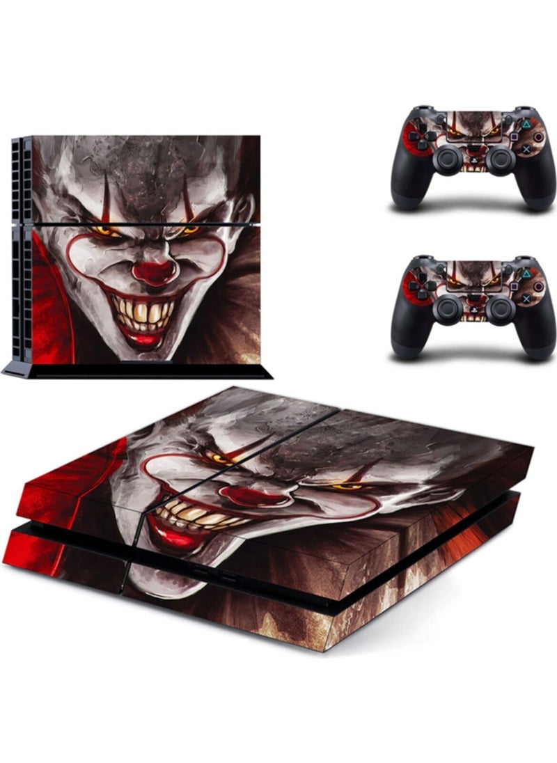 Kt Decoration Pennywise Playstation 4 Fat Sticker Covering