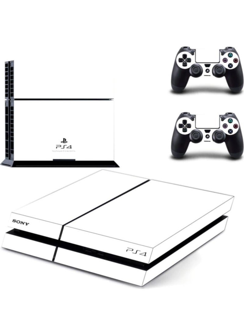 Kt Decoration Playstation 4 Fat White Modern Sticker Covering Set