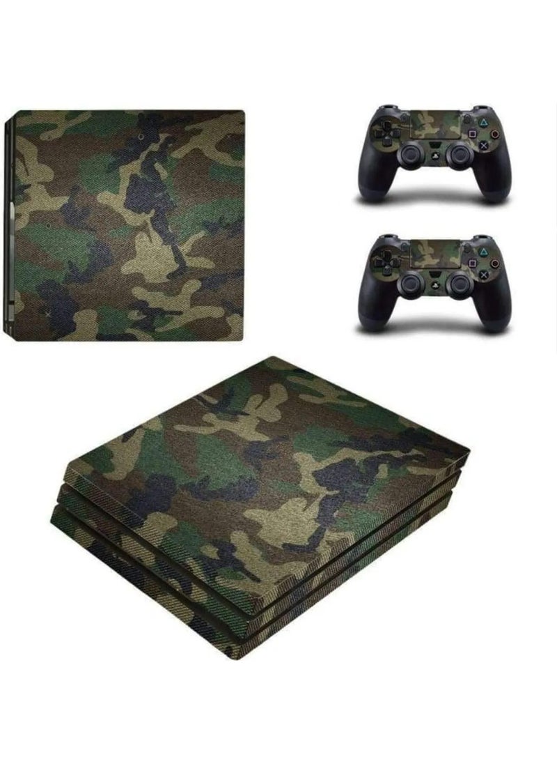 Camouflage Playstation 4 Pro Full Sticker Covering