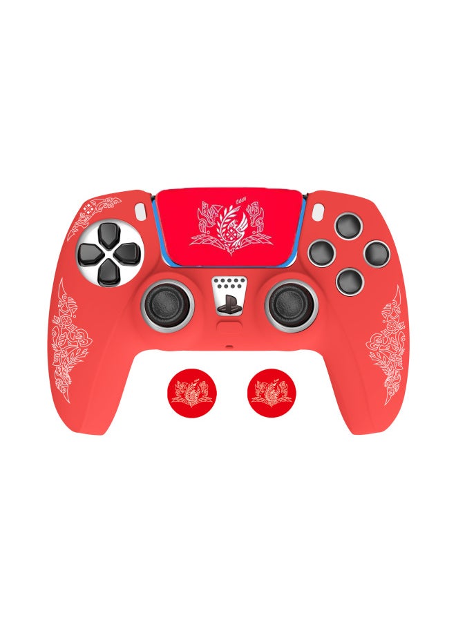 PS5 Silicone Case PS5 Game Theme Handle Silicone Protective Case PS5 Handle Protective Case PS5 Accessories Case-Product Color:Lightning Man