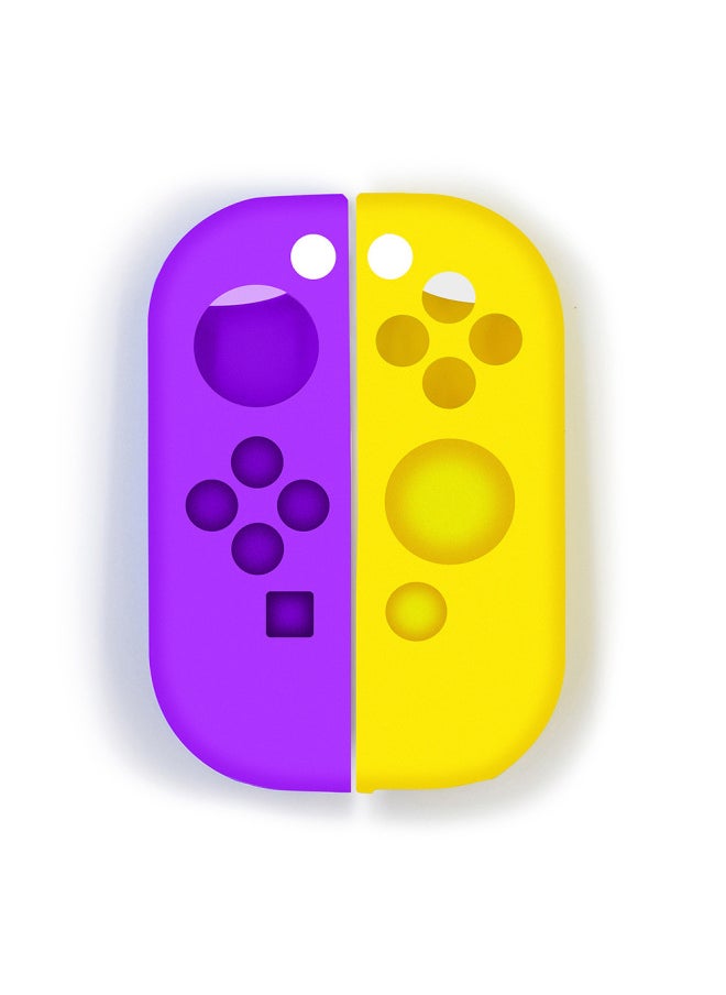 Nintendo Switch Joycon Silicone Case Switch Handle Protective Case Switch Silicone Case-Product Color:Purple + Bright Yellow GNS-253-012