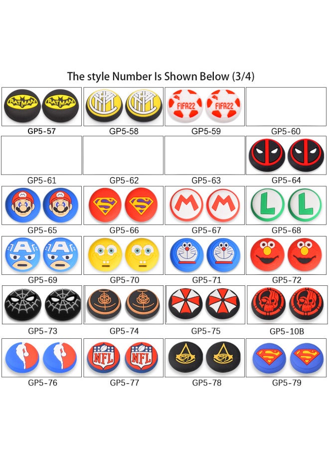 Silicone Cap For Ps4/ps5 Game Controller 3d Joystick Button Cap Xbox Gamepad Silicone Cover-Product Color:Captain America