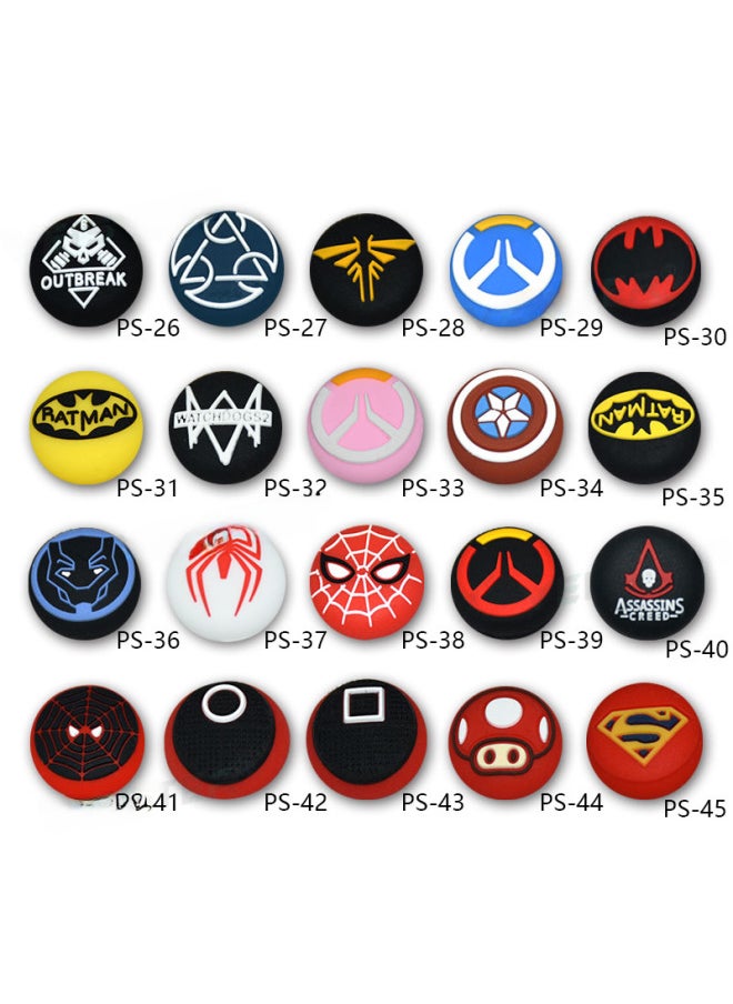 Ps5/ps4 Controller 3d Joystick Cap Game Controller Joystick Cover Button Protective Cap Mushroom Head Silicone-Product Color:Ps-50 (one)