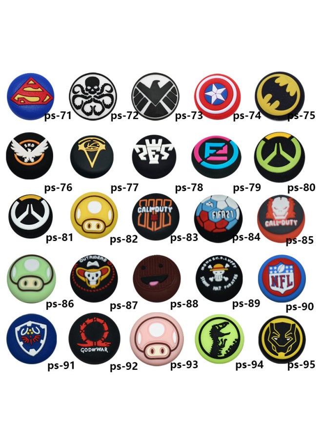 Ps5/ps4 Controller 3d Joystick Cap Game Controller Joystick Cover Button Protective Cap Mushroom Head Silicone-Product Color:Ps-50 (one)