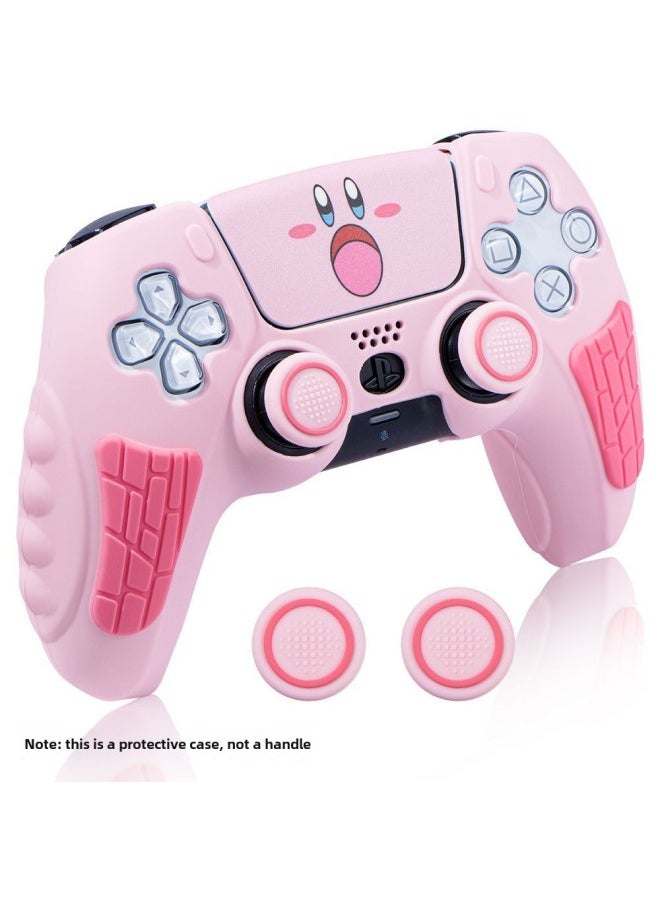Black Myth Wukong PS5 Silicone Case P5 Game Handle Protective Case Drop-resistant Scratch-resistant Rocker Cap For Hair-Product Color:Two-tone Black