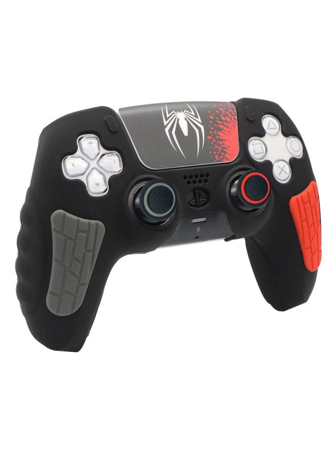 Black Myth Wukong PS5 Silicone Case P5 Game Handle Protective Case Drop-resistant Scratch-resistant Rocker Cap For Hair-Product Color:Two-tone Black