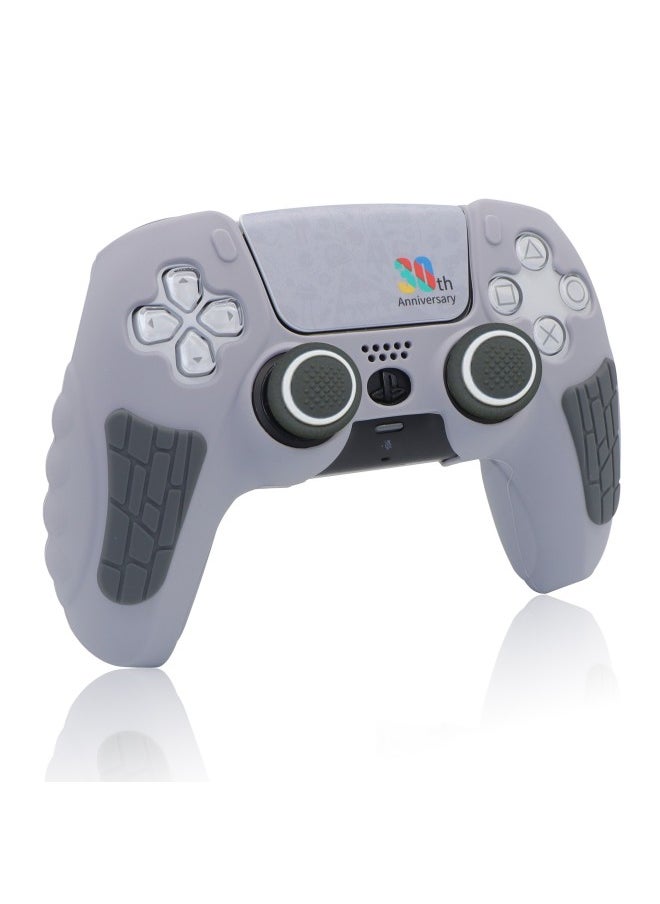 Black Myth Wukong PS5 Silicone Case P5 Game Handle Protective Case Drop-resistant Scratch-resistant Rocker Cap For Hair-Product Color:Two-tone Black