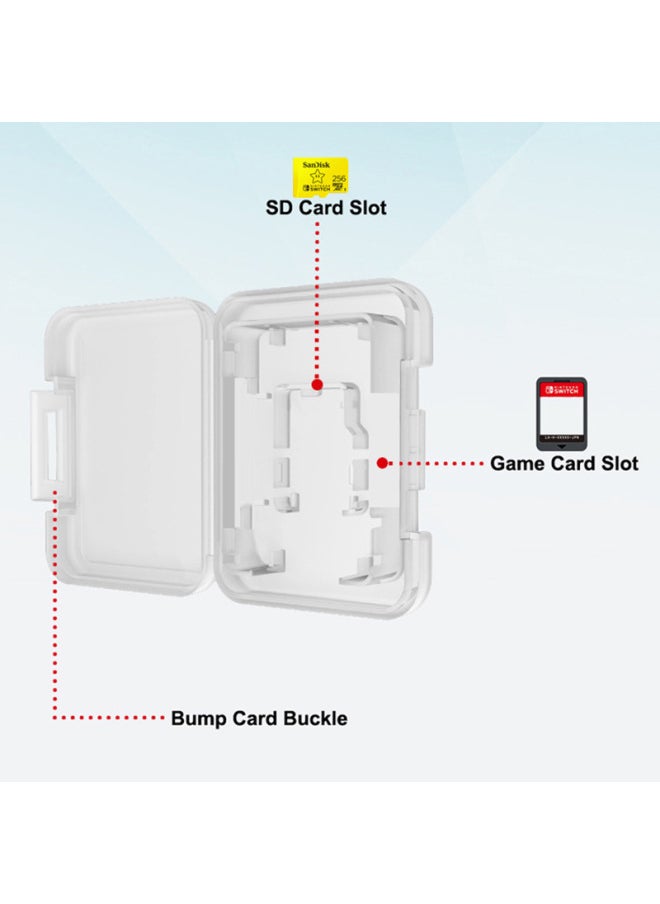 Universal Game Card Single Card Storage Box For Nintendo Switch Lite Oled Memory Organizer Digital Computer Accessories-Product Color:clear