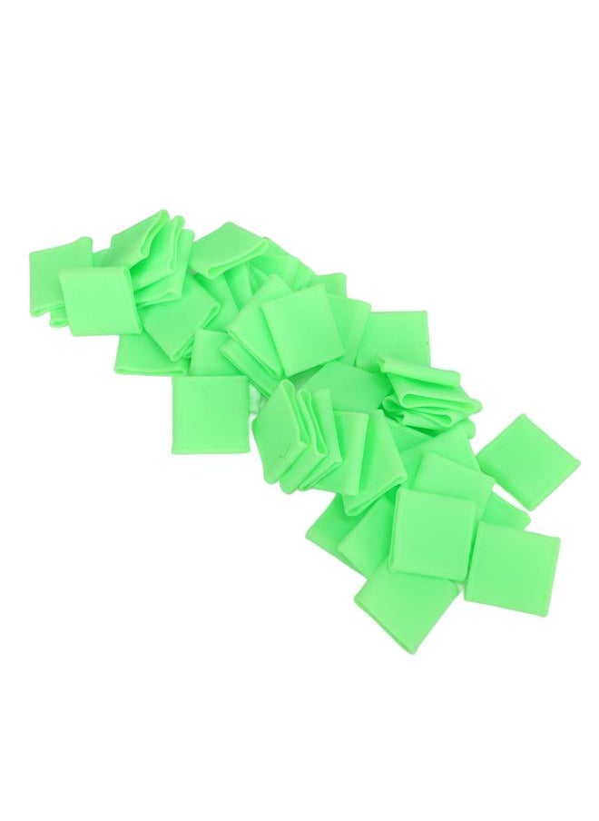 50Pcs Finger Sleeve Silicone Soft Thin Universal Finger Protector Instrument Accessories Green
