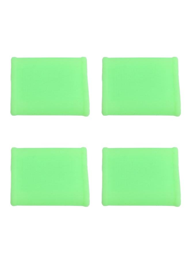 50Pcs Finger Sleeve Silicone Soft Thin Universal Finger Protector Instrument Accessories Green