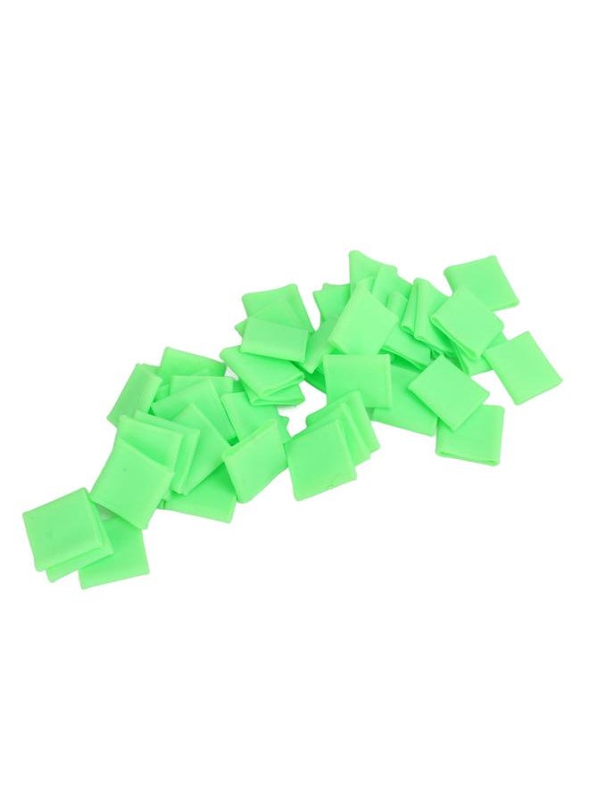 50Pcs Finger Sleeve Silicone Soft Thin Universal Finger Protector Instrument Accessories Green