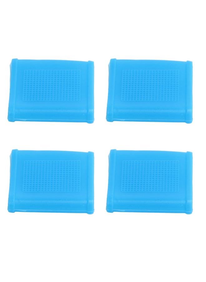 50Pcs Finger Sleeve Silicone Soft Thin Universal Finger Protector Instrument Accessories Sky Blue