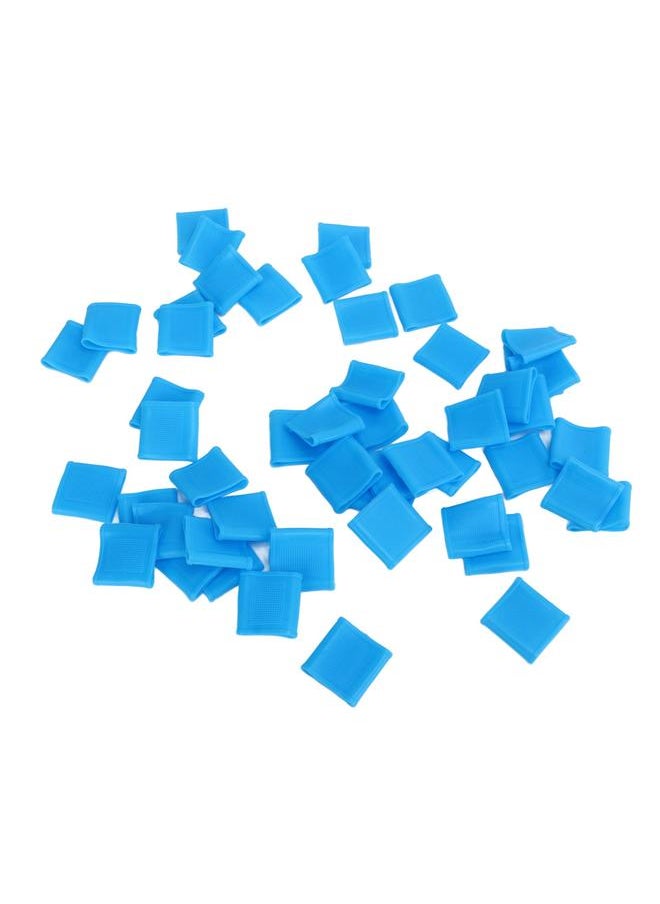 50Pcs Finger Sleeve Silicone Soft Thin Universal Finger Protector Instrument Accessories Sky Blue
