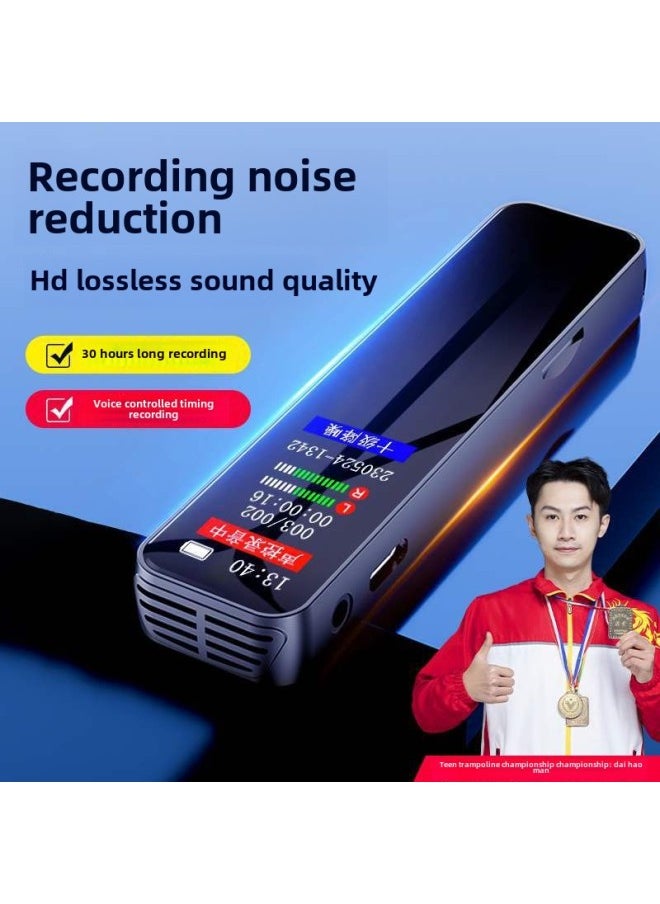Recording Pen Portable Professional High Definition Noise Reduction Artifact Large Capacity Students Use Super Long Standby Lawyers In Class-Body Color:Official Flagship Version 128g Memory Card [without Headphones]-Memory Capacity:Other/other