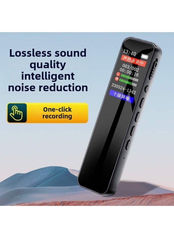 Recording Pen Portable Professional High Definition Noise Reduction Artifact Large Capacity Students Use Super Long Standby Lawyers In Class-Body Color:Official Flagship Version 128g Memory Card [without Headphones]-Memory Capacity:Other/other