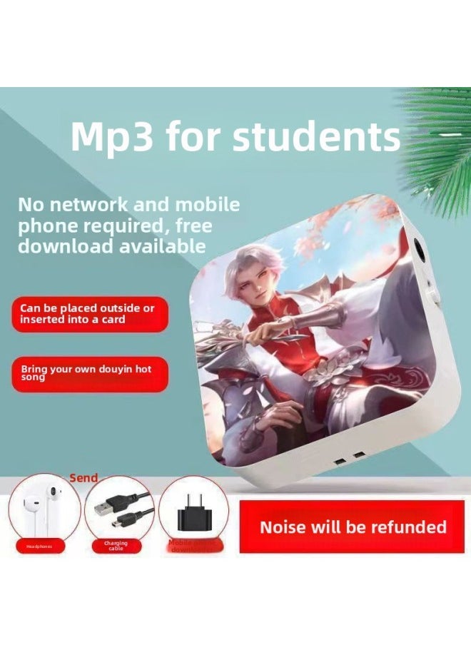 Direct Students Listen To Songs Outside The Mini Portable Player High School Students English Popular Songs Walkman-Body Color:【wuling Shenjun】-Memory Capacity:[no External Mp3 Bare Metal] No Accessories Or Memory Card