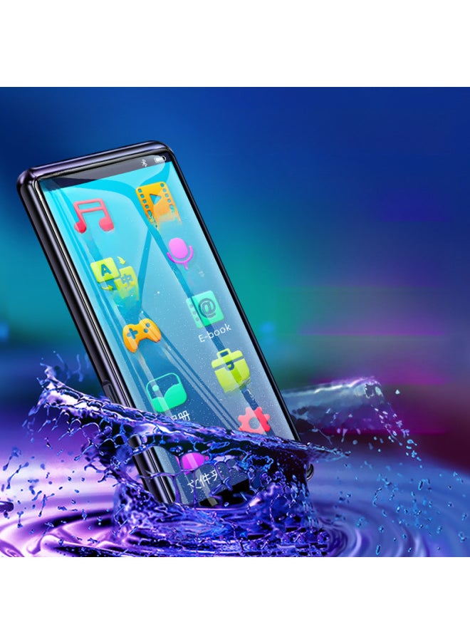 M9 Flagship Edition Bluetooth Portable Mp5 Mp6 Full Screen Touch Mp3 Mp4 Player Digital Computer/mp4 Student Version-Body Color:Miss You Black-Memory Capacity:8GB