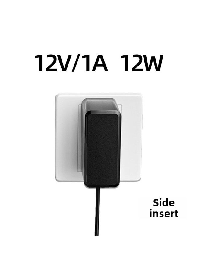 DC12v Power Supply Small Household Appliances Side Plug Power Adapter In The United States, And Britain 12v2a/3a/4a/5a/6a Power Supply-Color:12v1a/12w-Specifications:British Standard Dc 5.5*2.5