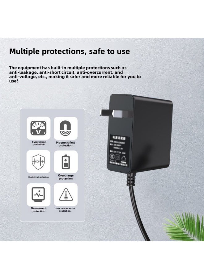 DC12v Power Supply Small Household Appliances Side Plug Power Adapter In The United States, And Britain 12v2a/3a/4a/5a/6a Power Supply-Color:12v1a/12w-Specifications:British Standard Dc 5.5*2.5