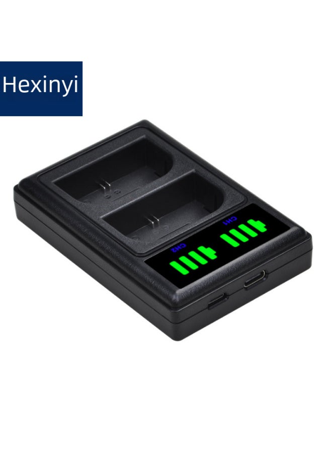 Lp-e6 Camera Charger Vertical Double Charging E10 W126 E12 E17 2l El14 Fw50 Digital Computer Accessories-Color:AHDBT-401