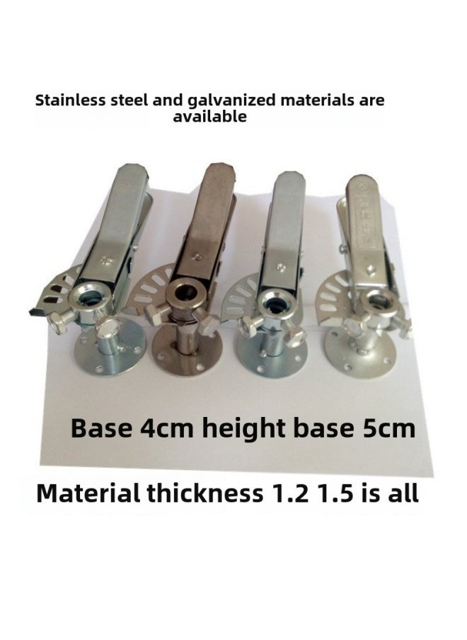 Galvanized 304 Stainless Steel Regulating Valve Handle Manual Air Volume Regulating Valve Actuator Air Valve Pressure Nozzle Turbine-Color:304 Stainless Steel Handle + 5cm Base + Screws