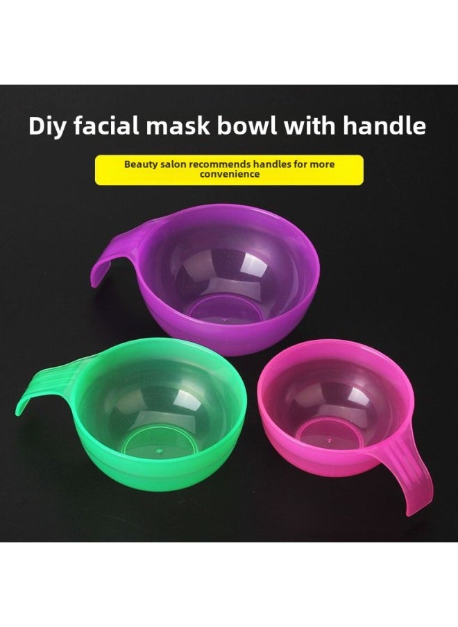 Mask Bowl With Handle Film Bowl Thickened Makeup Bowl Beauty Salon Tools DIY Mask Bowl Mask Tools-Color:Medium Bowl