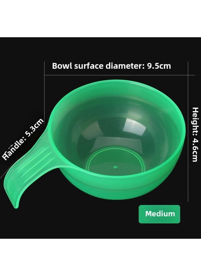 Mask Bowl With Handle Film Bowl Thickened Makeup Bowl Beauty Salon Tools DIY Mask Bowl Mask Tools-Color:Medium Bowl