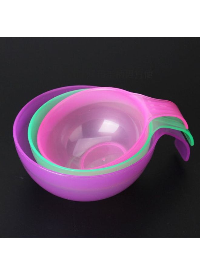 Mask Bowl With Handle Film Bowl Thickened Makeup Bowl Beauty Salon Tools DIY Mask Bowl Mask Tools-Color:Medium Bowl
