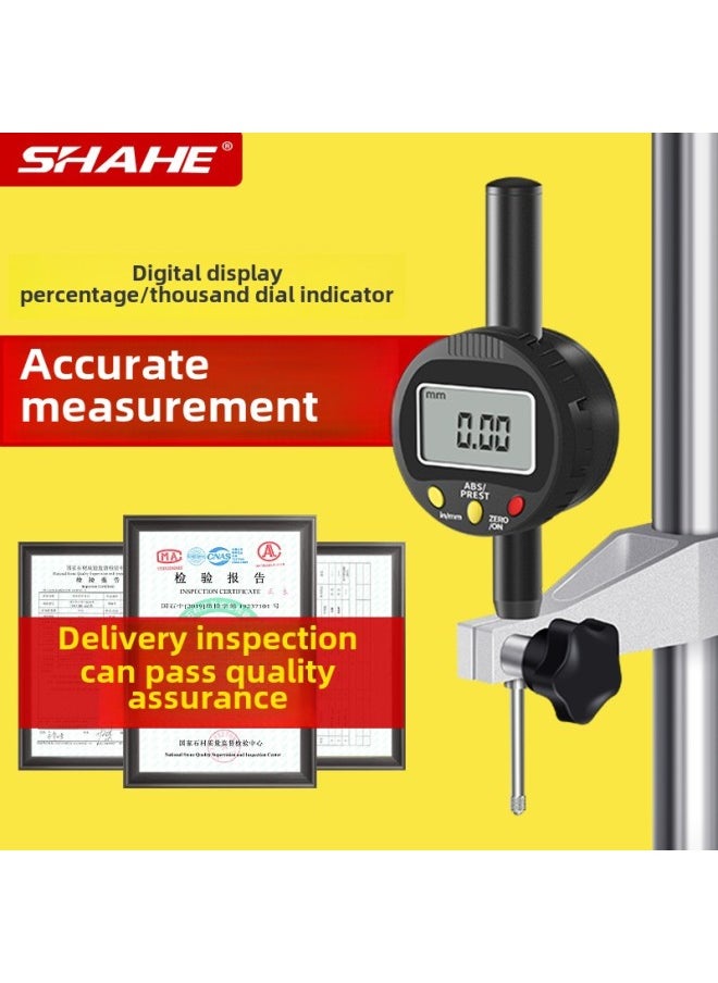 Sanhe Digital Dial Indicator High Precision 0.0010-12.7 Mm25.4 50 Altimeter Gauge Measuring Instrument-Color:Led Display Box Connected To Computer Data Cable