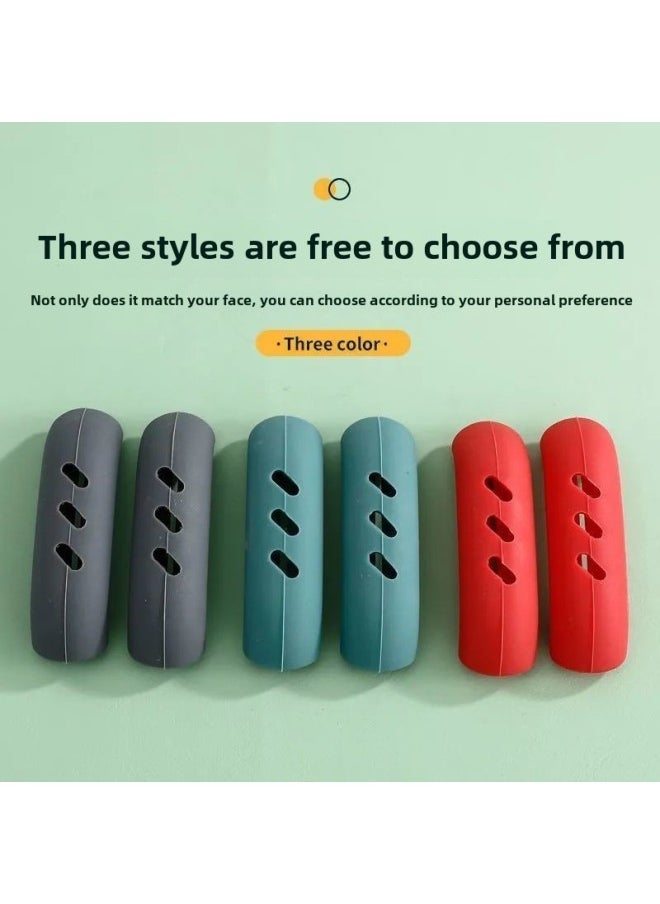 Silicone Pot Handle Cover High Temperature Resistant Wear Resistant Pot Cover Gloves Casserole Steamer Soup Pot Handle Heat Insulation Anti-scalding Handle-Color:Anti-scald Pot Handle Cover: 16 Pieces