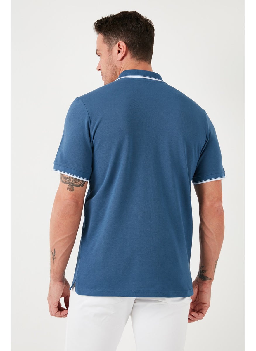 Cotton Buttoned Slim Fit Polo T Shirt Men's Polo T Shirt 5902118