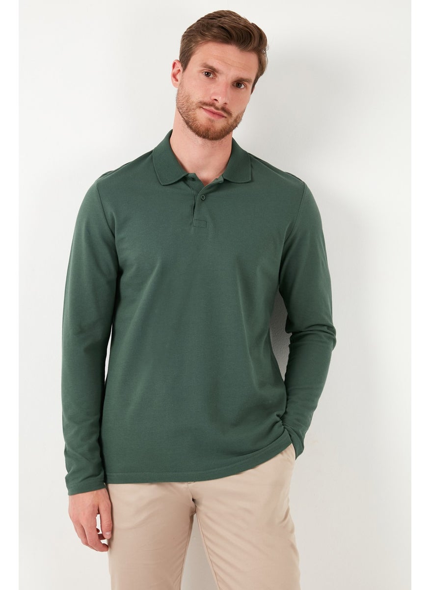 100% Cotton Slim Fit Polo Neck Sweat Men's Sweat 5905707
