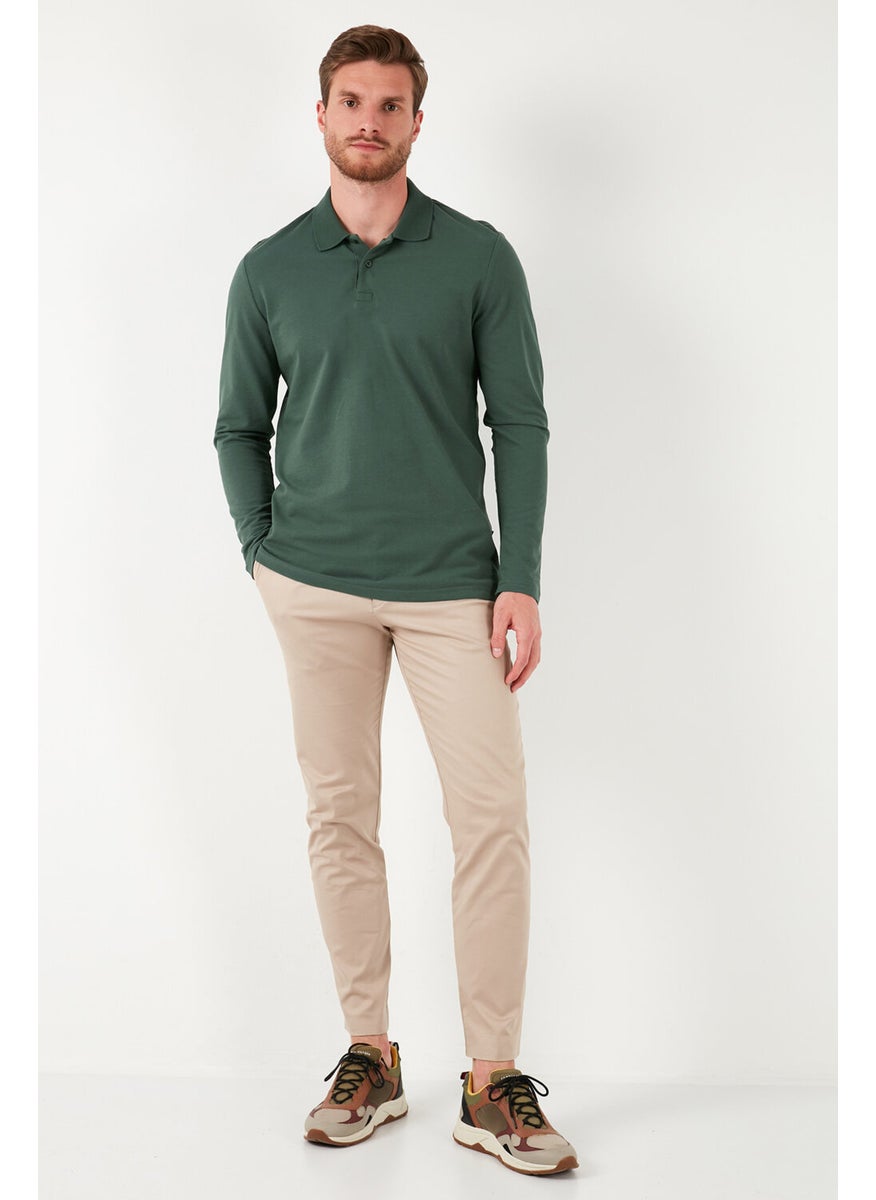 100% Cotton Slim Fit Polo Neck Sweat Men's Sweat 5905707