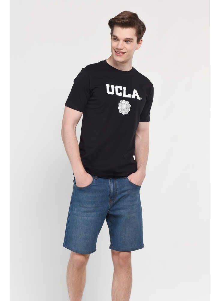 GAYLEY Black Crew Neck Men's T-shirt