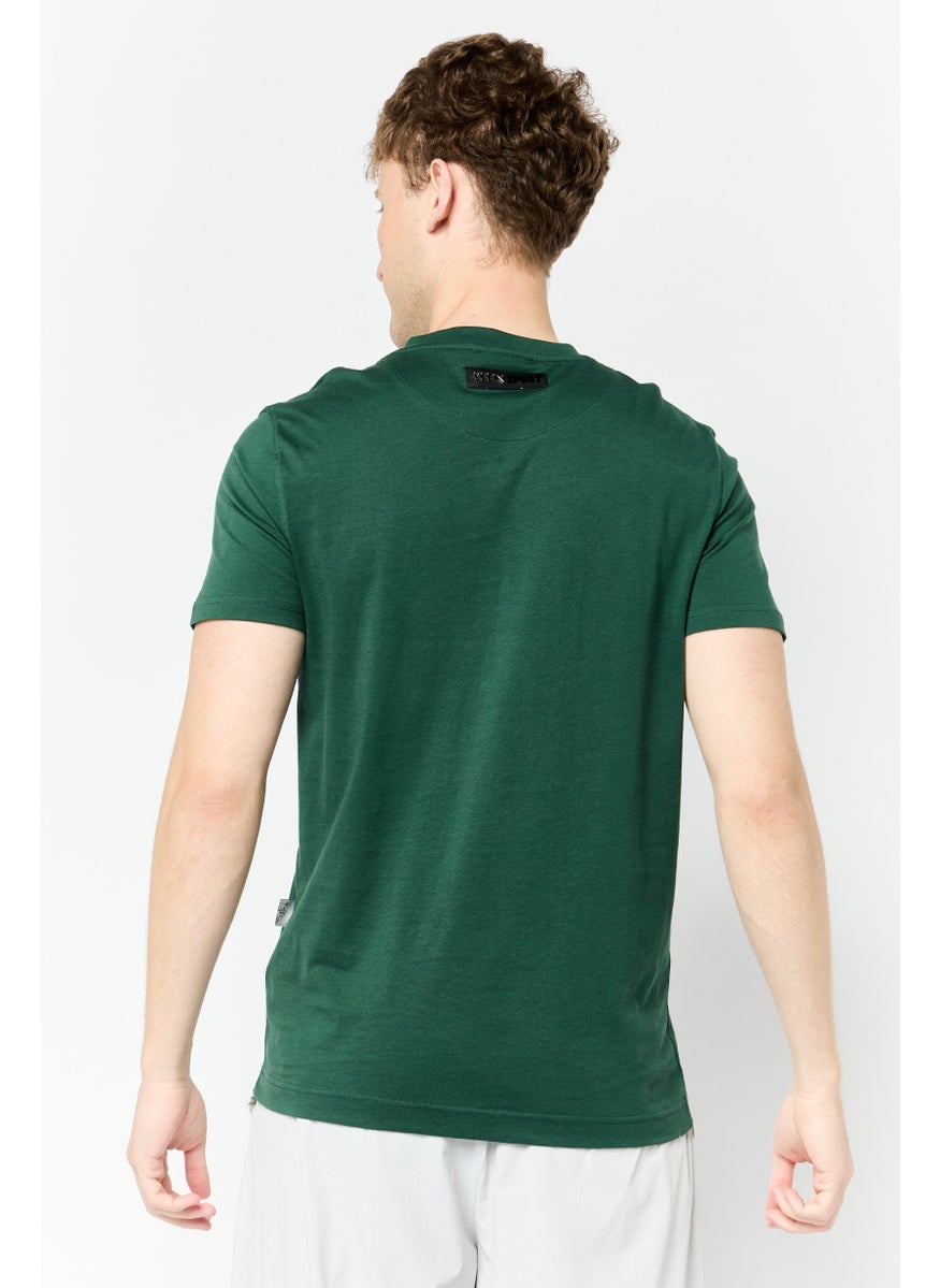 Men Sportswear Fit Short Sleeve Outdoor T-Shirt, Green