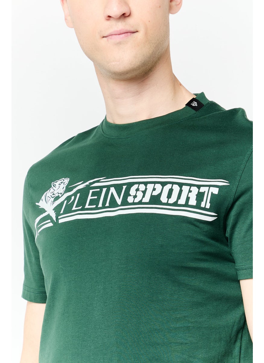 Men Sportswear Fit Short Sleeve Outdoor T-Shirt, Green
