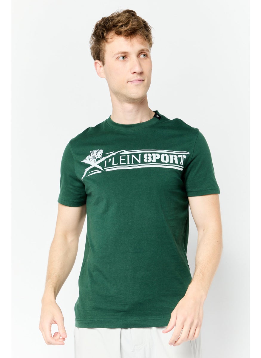 Men Sportswear Fit Short Sleeve Outdoor T-Shirt, Green