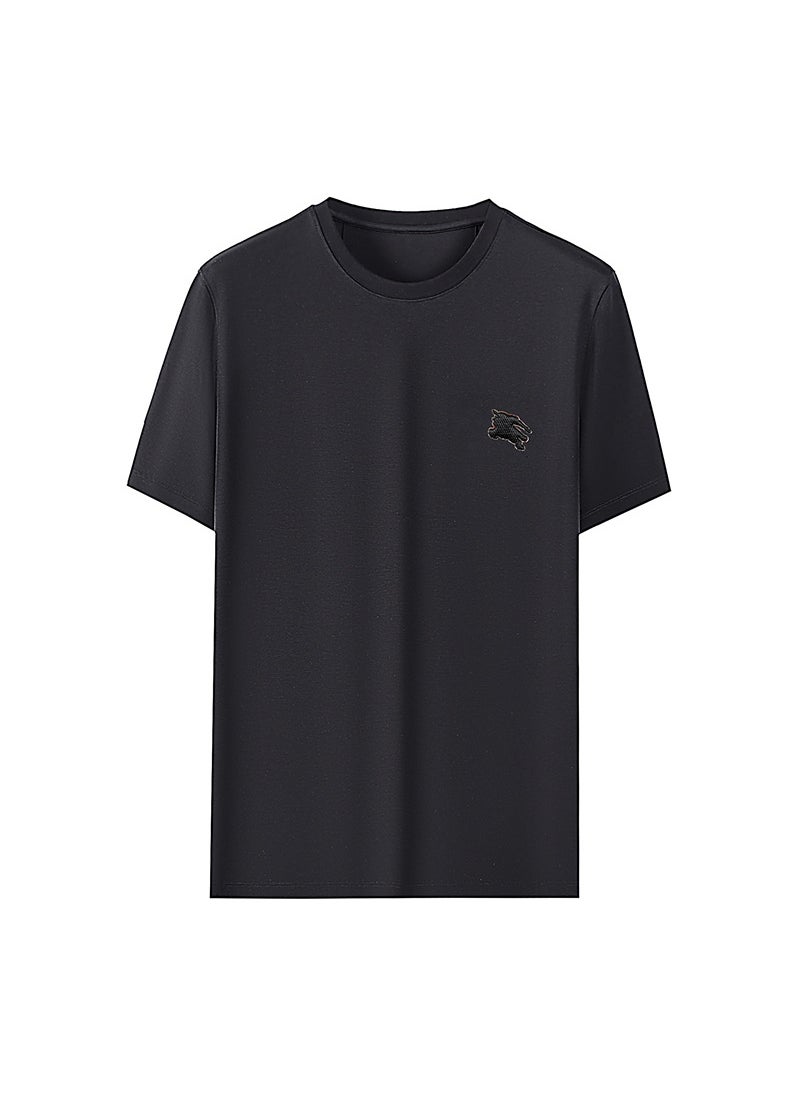 Soft Modal Xinjiang Cotton Mens Summer Tee TES105 Black