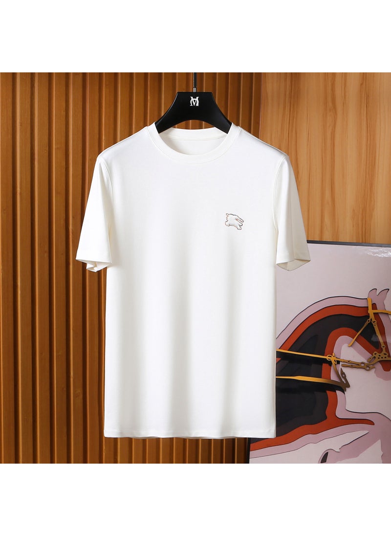 Soft Modal Xinjiang Cotton Mens Summer Tee TES105 Black