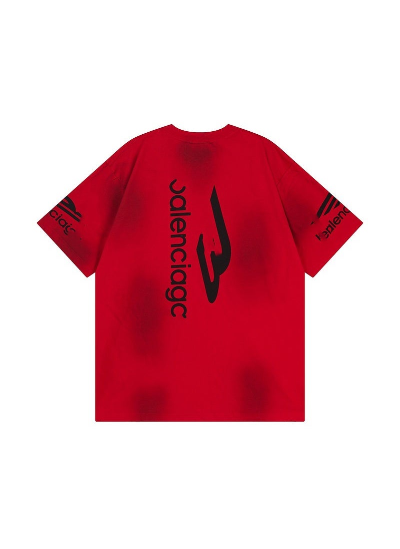 2024 Paris Distressed Logo Ski Series Mens Tee Red