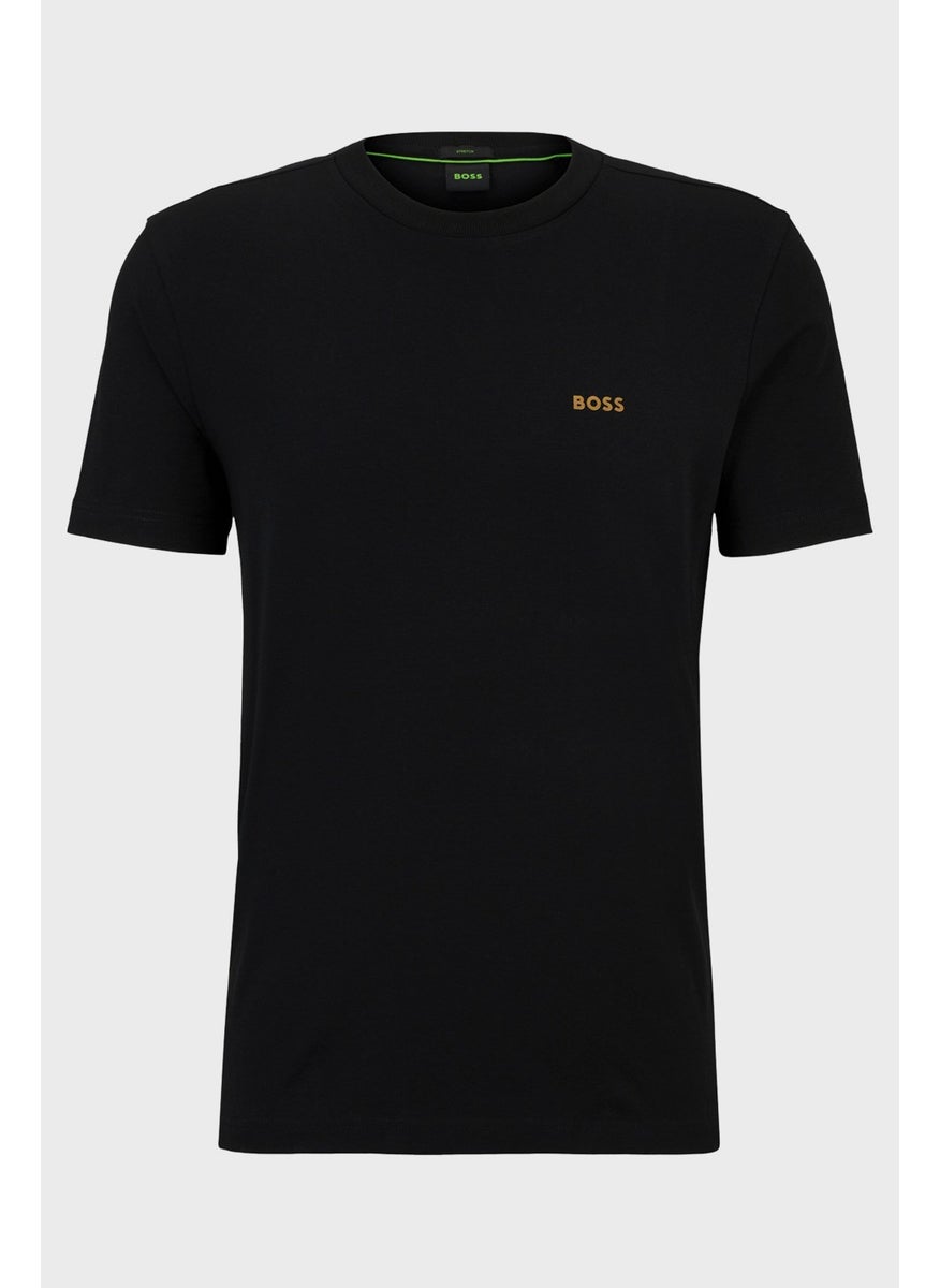 Stretch Cotton Crew Neck Regular Fit T Shirt Men's T Shirt 50506373 002