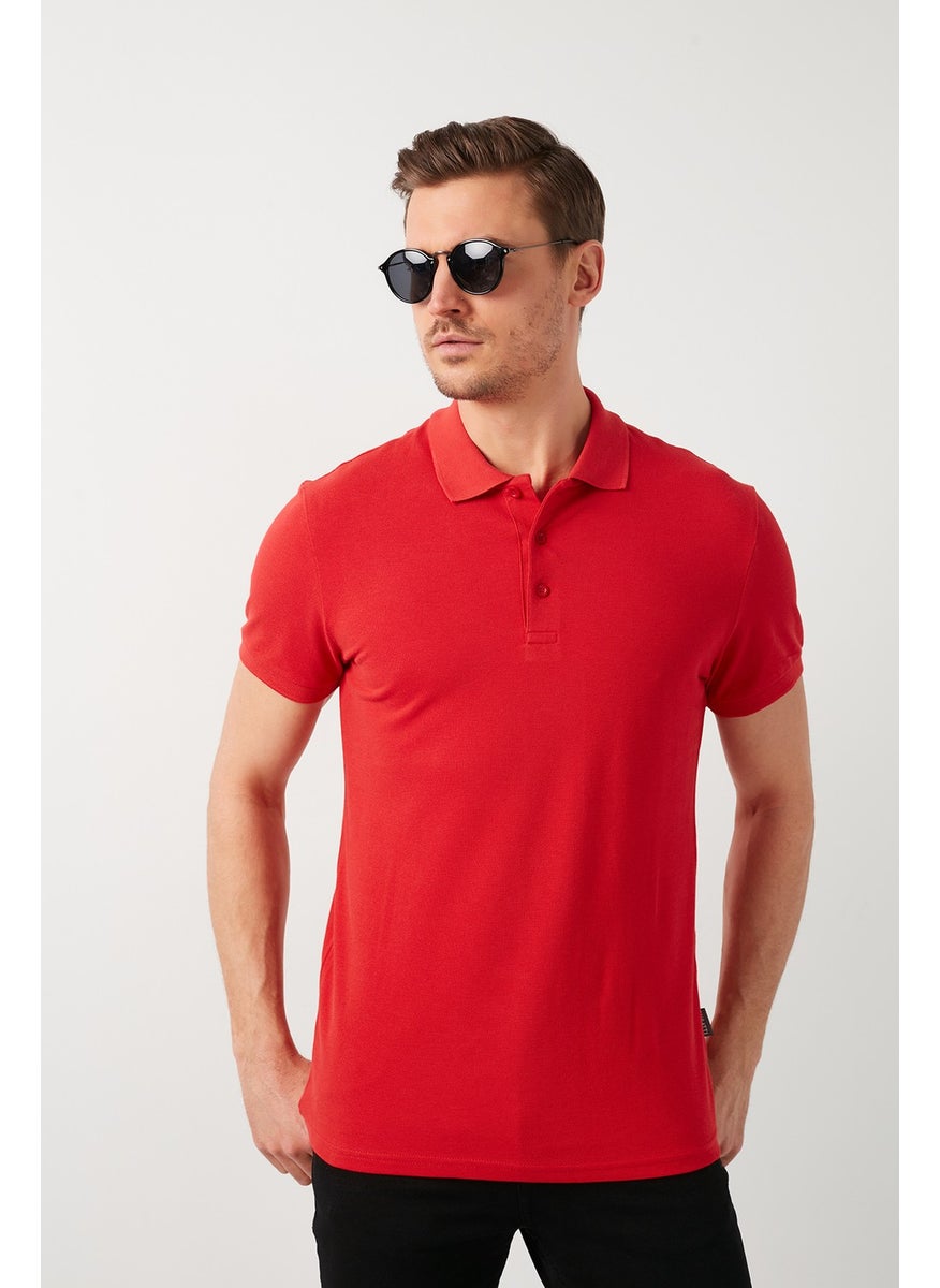 100% Cotton Buttoned Polo T Shirt Men's POLO 5902127