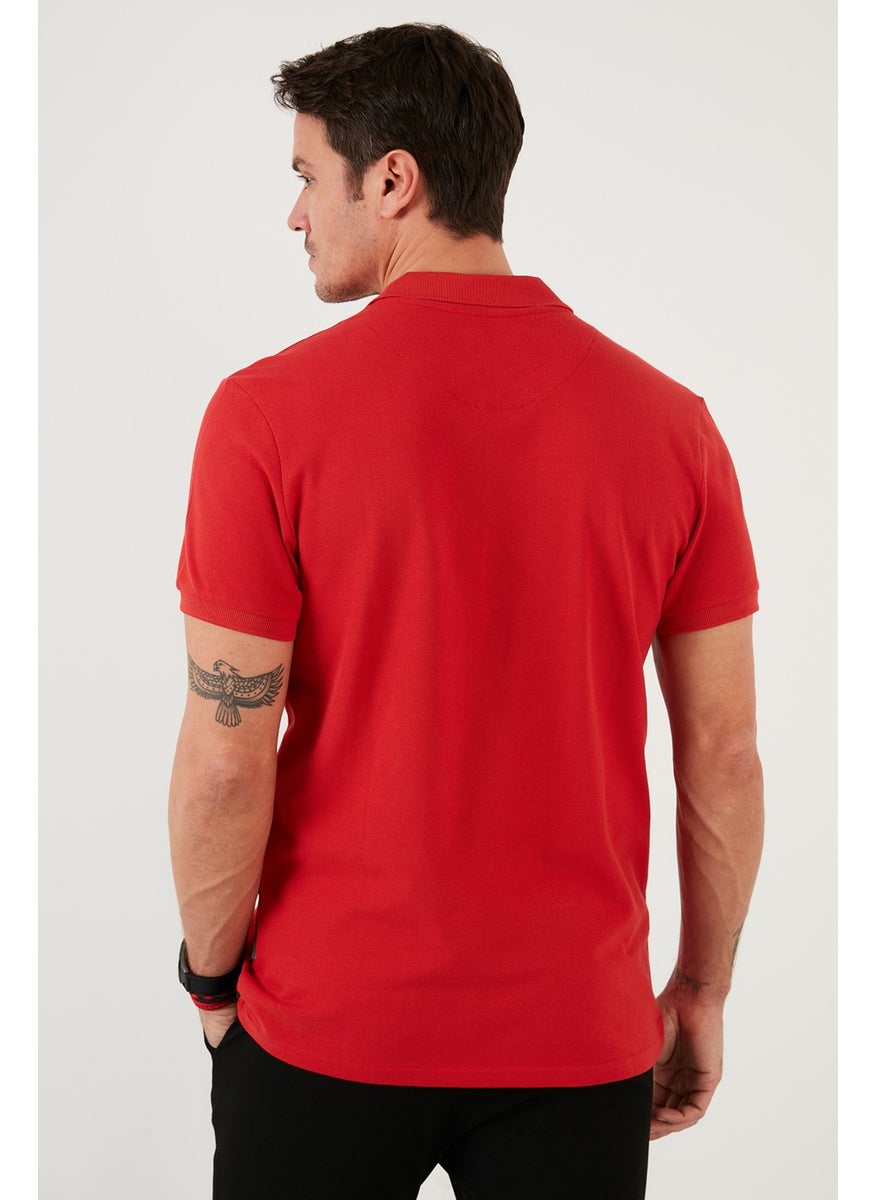 100% Cotton Buttoned Polo T Shirt Men's POLO 5902127