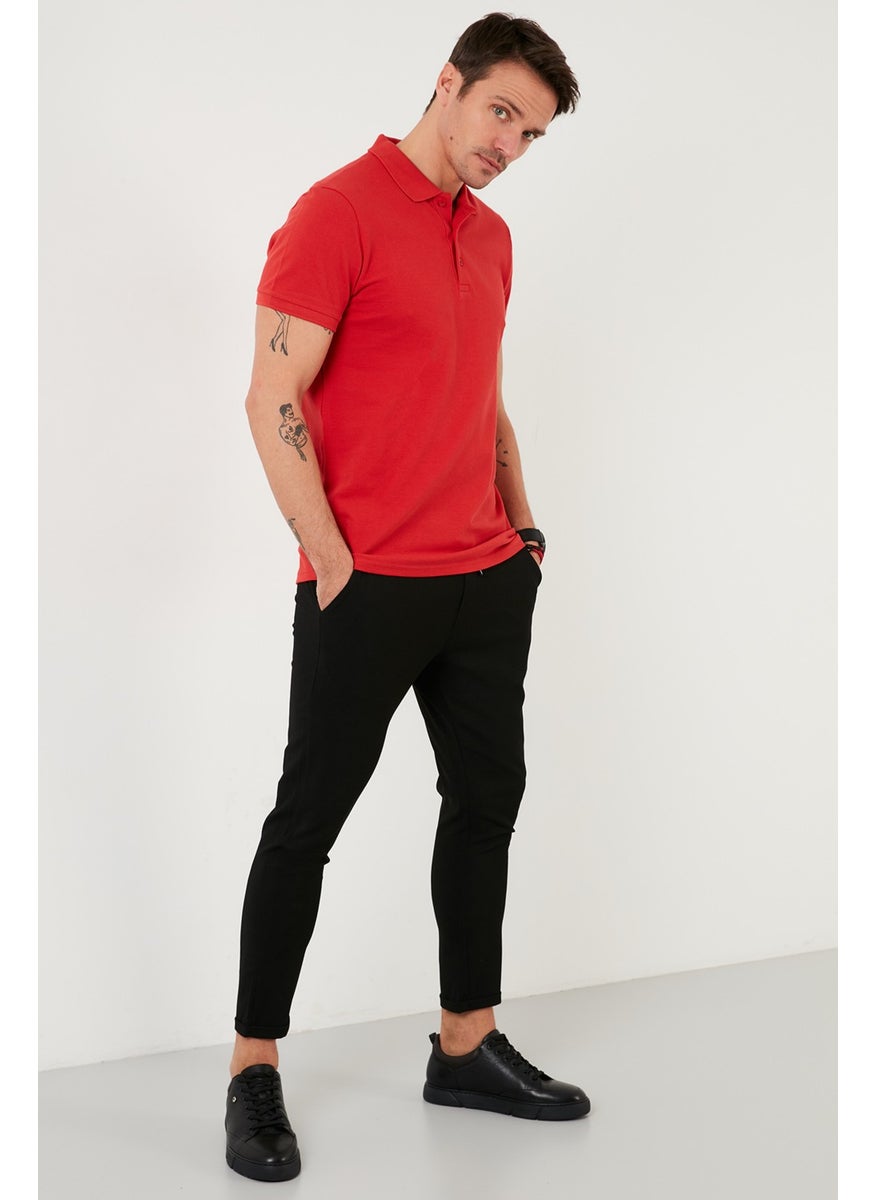 100% Cotton Buttoned Polo T Shirt Men's POLO 5902127