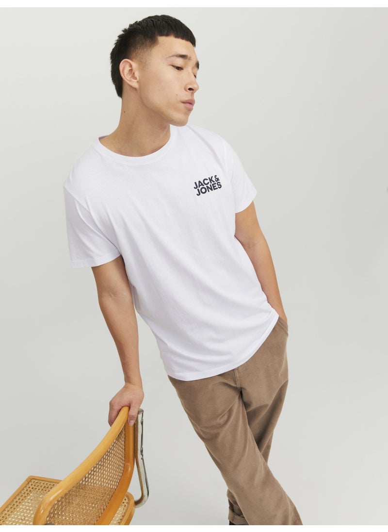 Crew Neck Logo Printed T-Shirt-Corplogo