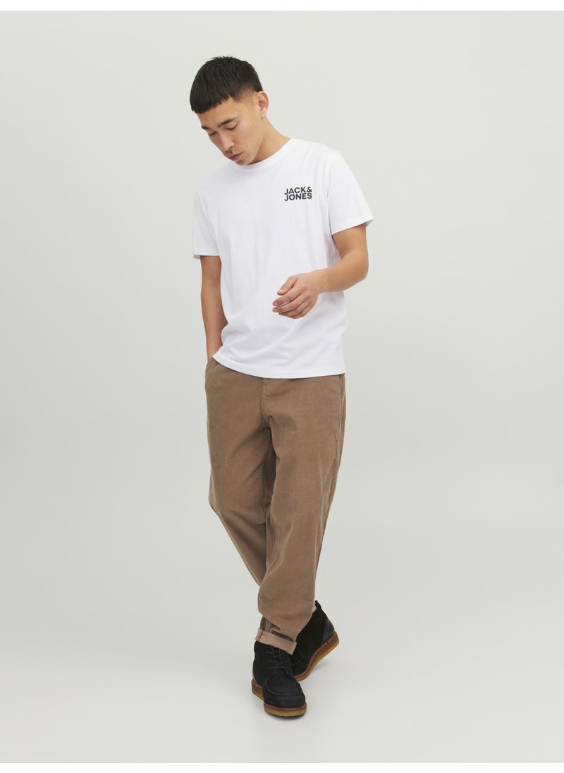 Crew Neck Logo Printed T-Shirt-Corplogo